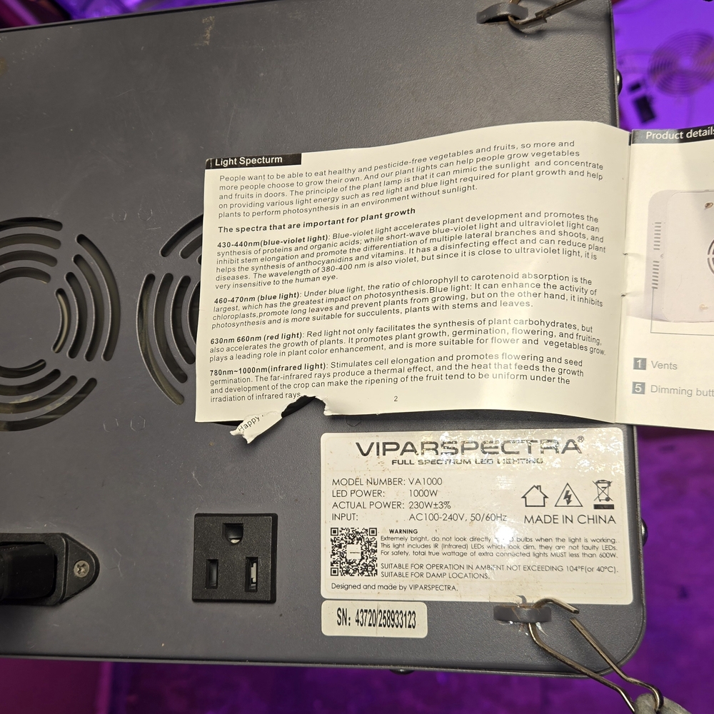 VIPARSPECTRA LED Grow Light - Picture 8 of 10